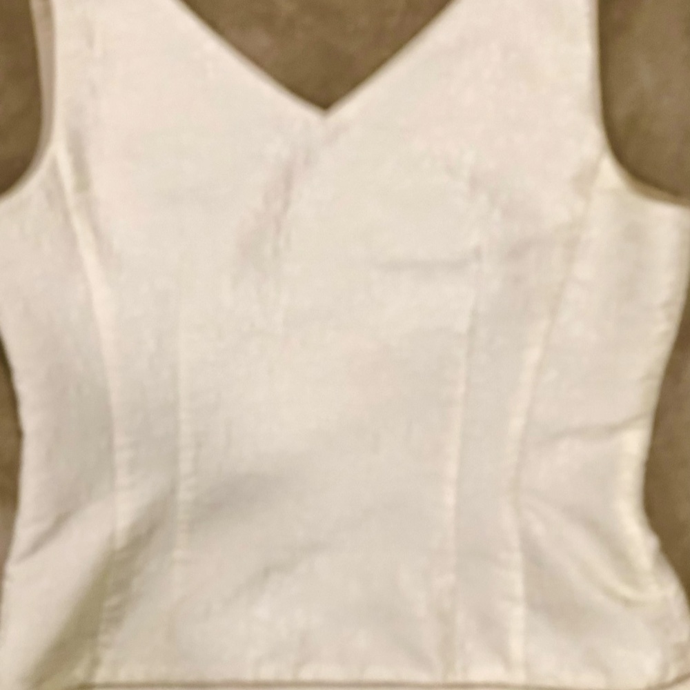 Ann Taylor Silk Form Fitting Shell - image 7